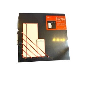 Three by Three Kanga Board Phone Holder Black and Orange 14 x 14